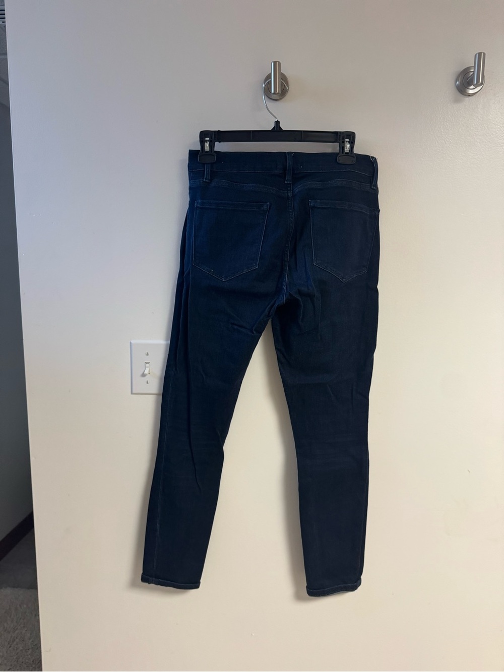 Frame Denim Slim Skinny Jeans in Dark Blue